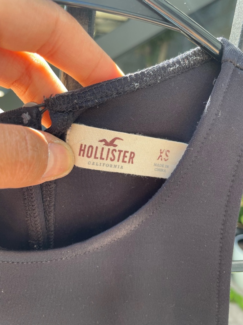 Hollister Black Scoop Neck Tank Top
